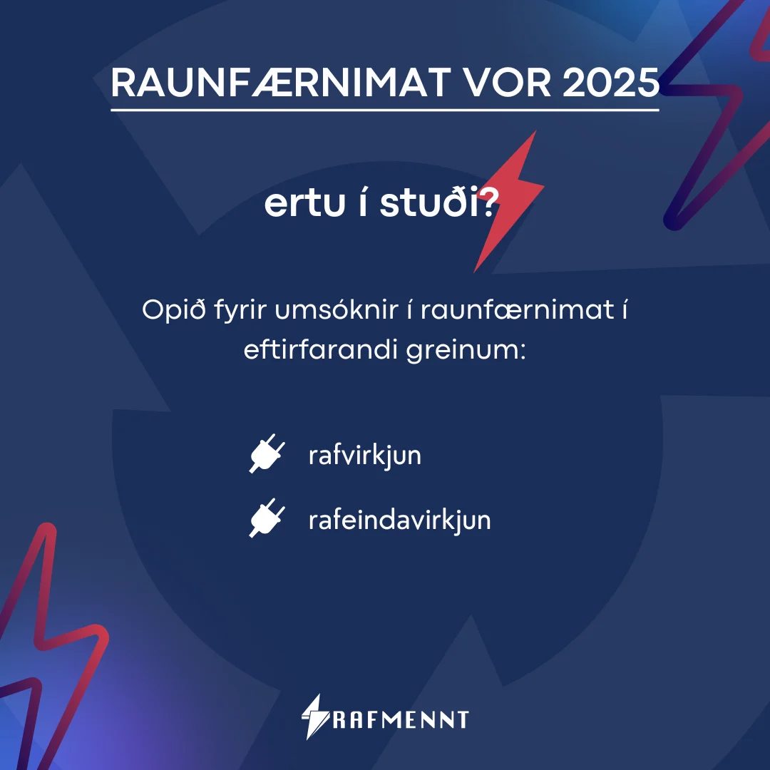 Raunfærnimat vor 2025