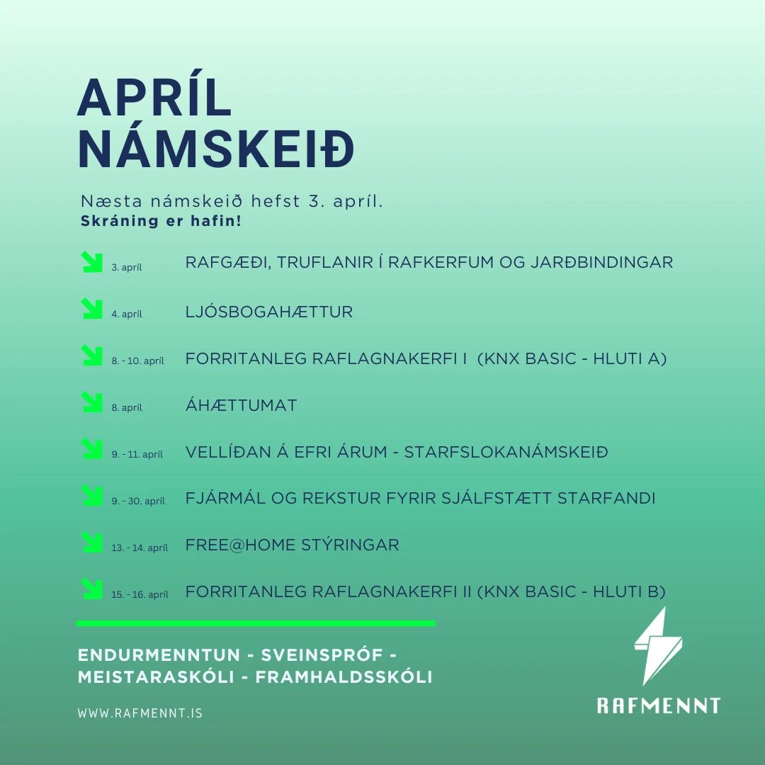 Apríl til árangurs ⚡