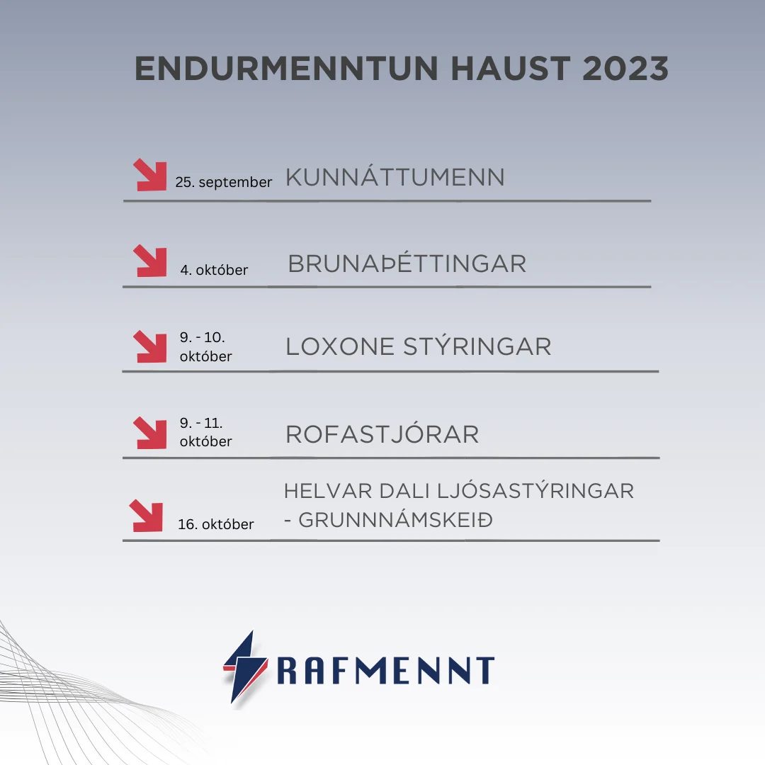 Námskeið í haust!
