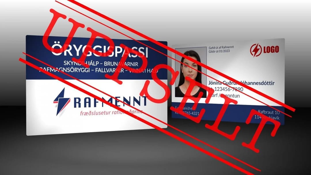Öryggispassi Rafmenntar