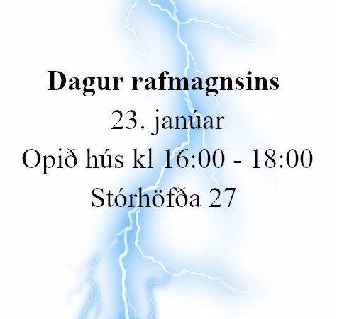 Dagur rafmagnsins 23. janúar