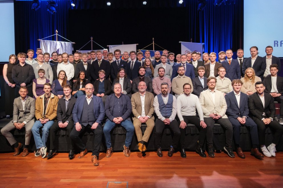 Frá afhendingu sveinsbréfa í apríl á Hilton Nordica.