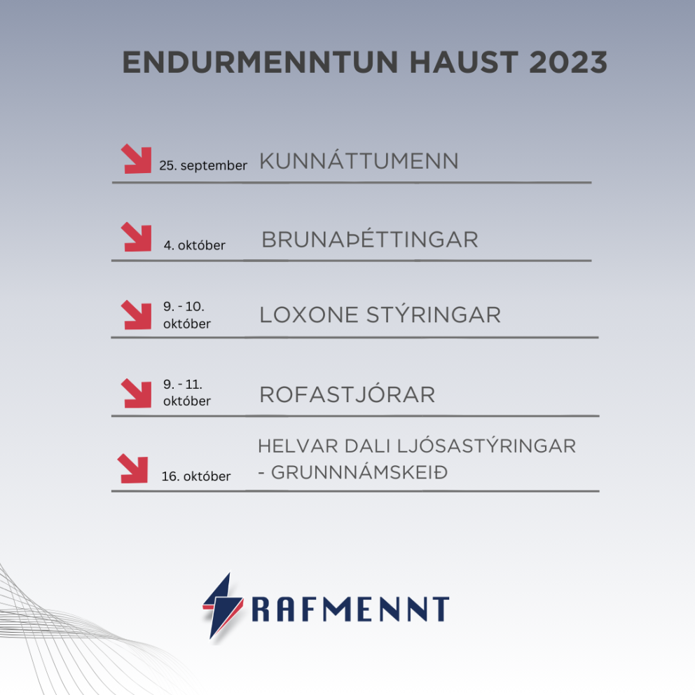 Námskeið í haust!