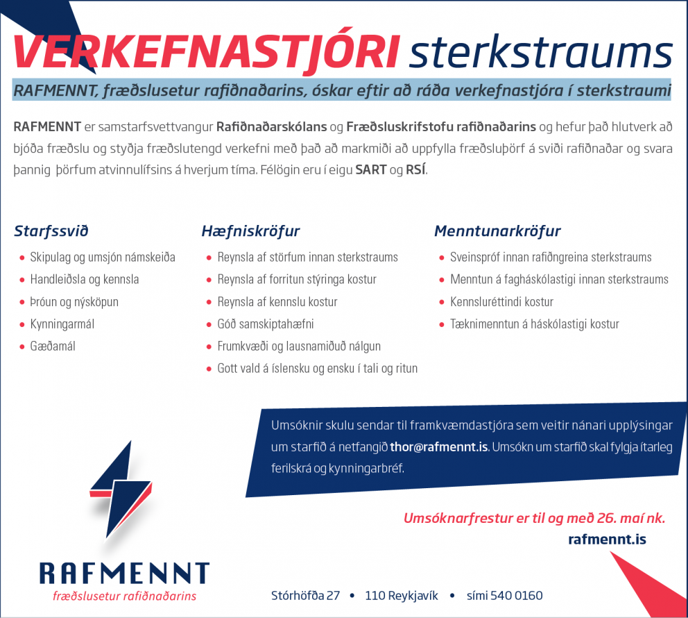 Verkefnastjóri sterkstraums