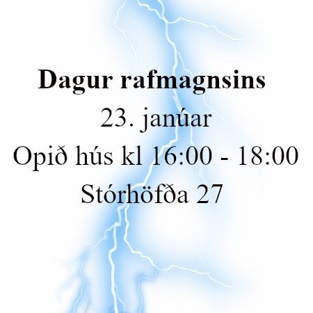 Dagur rafmagnsins 23. janúar