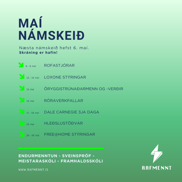 Magnaður maí ☀️📐🛠️