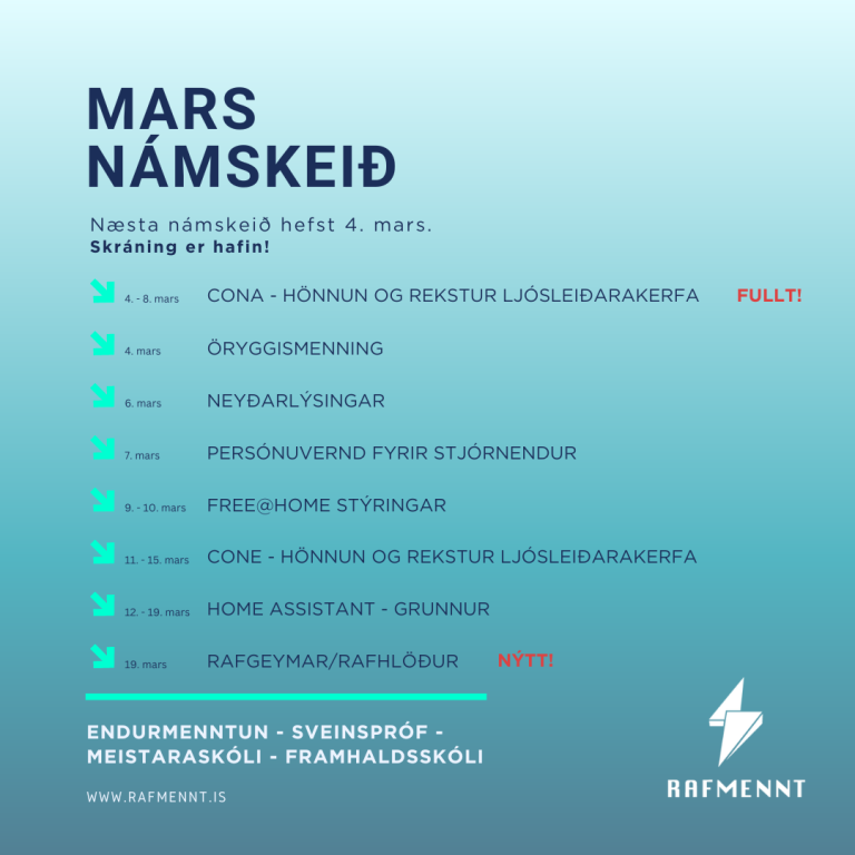 Skaraðu fram úr í mars ☄️