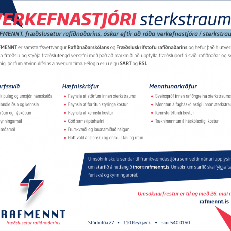 Verkefnastjóri sterkstraums